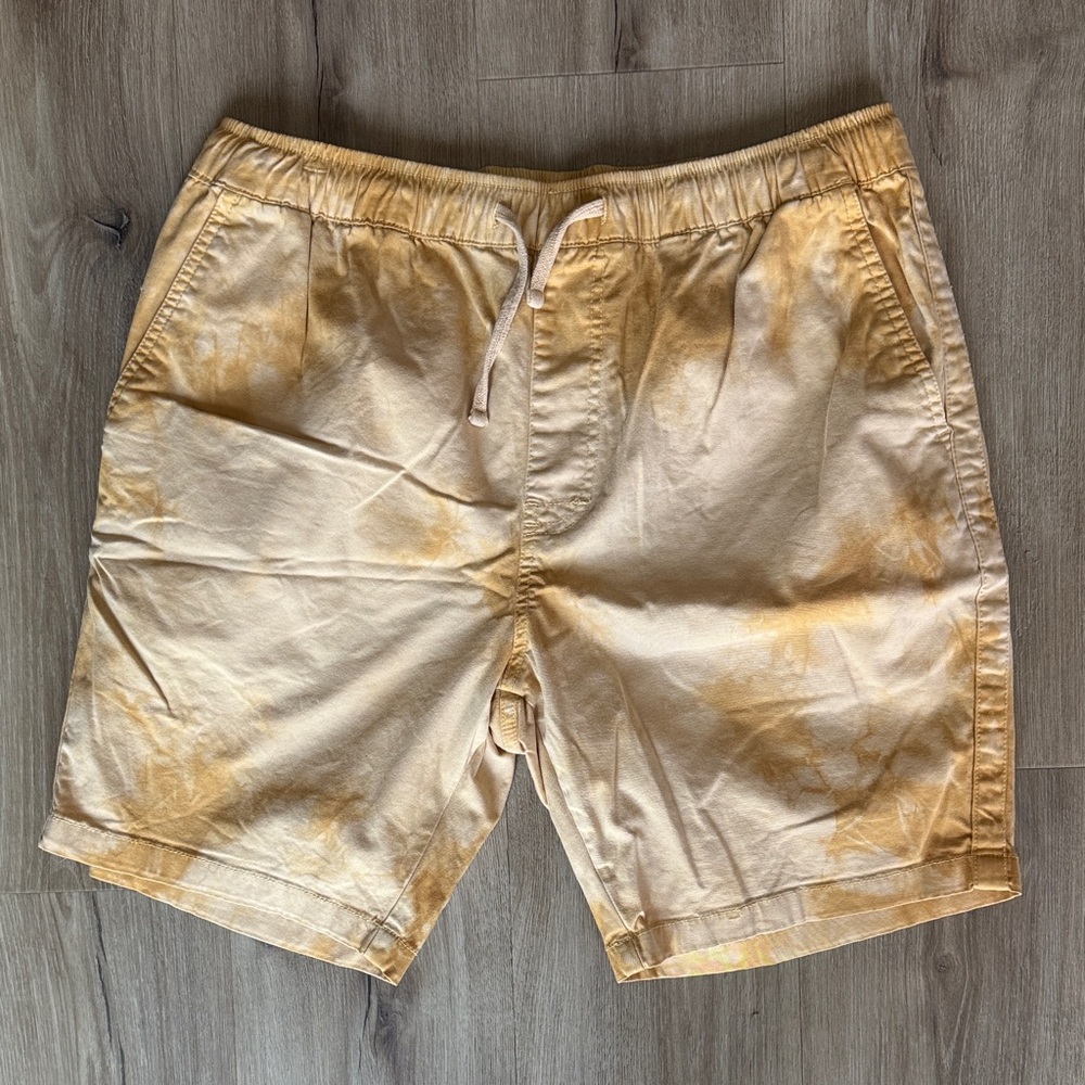 Katin men’s shorts yellow tie dye large
